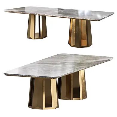 Dining Table Kandinsky Ovale Arabescato Grigio