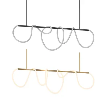 Linear Rope Chandelier 06