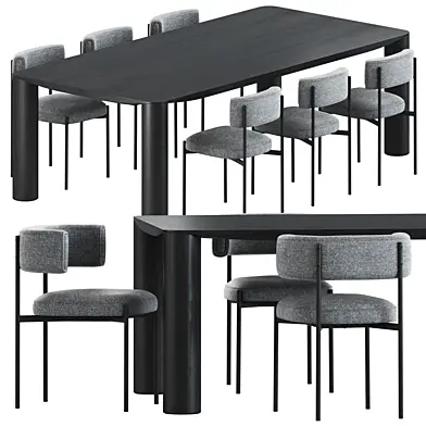 Amelie Chairs and Eggen Table by Midj