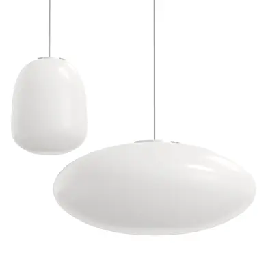 White crushed glass lamp