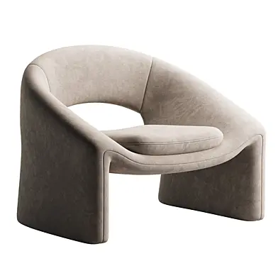 Boucle armchair Kastaninbaum