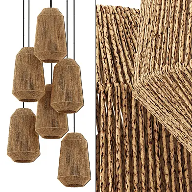 Lamp wicker n58