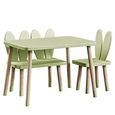 Kids Chair and Table from Etsy