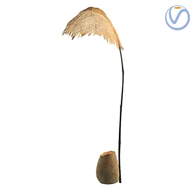 Luxury Handcrafted Ishigaki Sculpture Lamp Sand