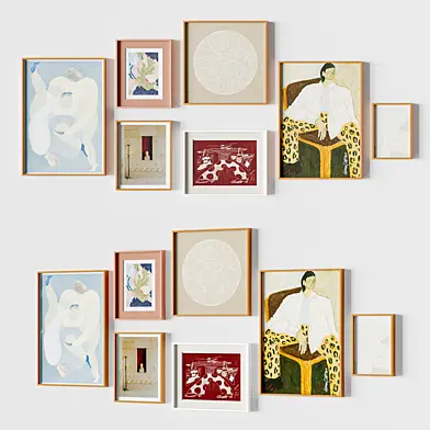 Combined hanging picture
