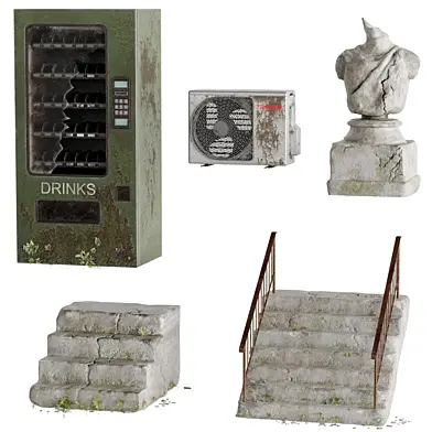 Post Apocalyptic Street Set 02