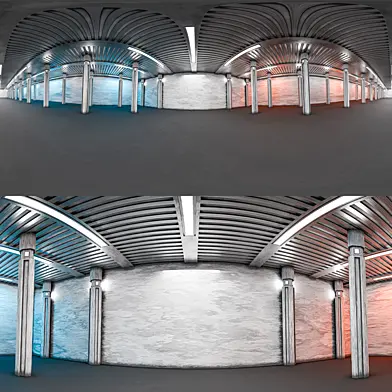 Underground Parking Garage Interior HDRI