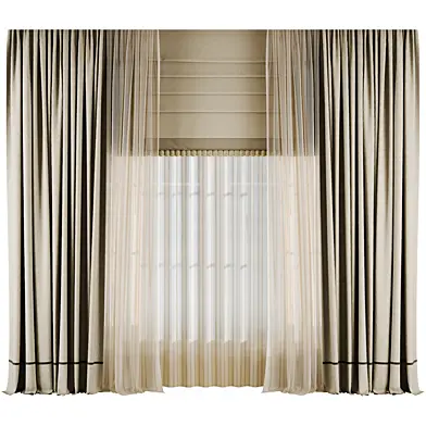 Silk and Cotton Curtain Set 62