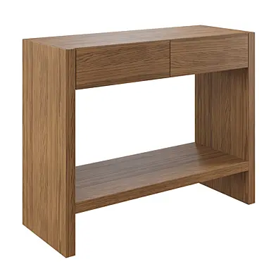Leif 37" Storage Console - Smoked Oak