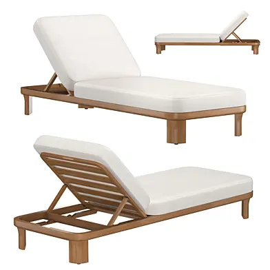 Lagos Teak Adjustable Chaise