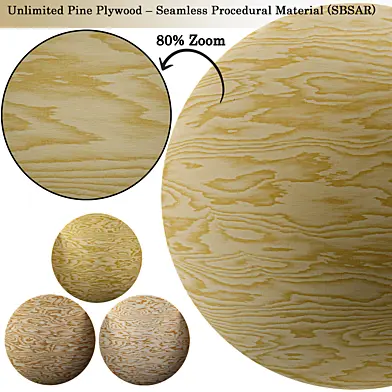 Unlimited Pine Plywood – Seamless Procedural Material