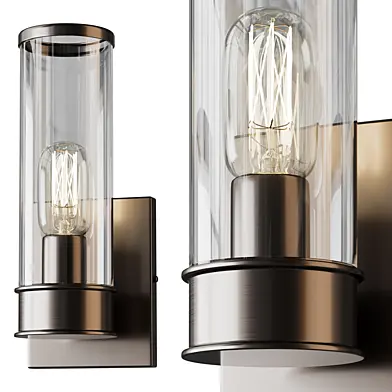 Simple Glass Cylinder Sconce 01