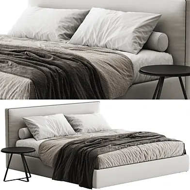 Alberta Laguna Fabric Bed