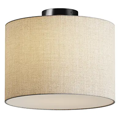 Fabric Shade Drum Flush Mount