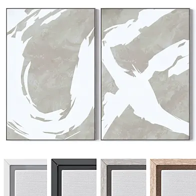 Set of large wall paintings 3555