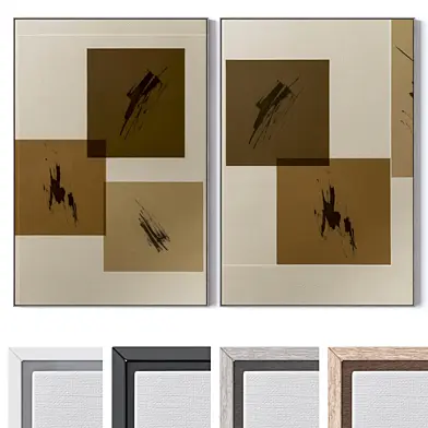Set of large wall paintings 3557