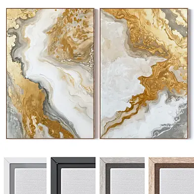 Set of large wall paintings 3558