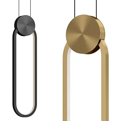 Aluminum frame pendant light C