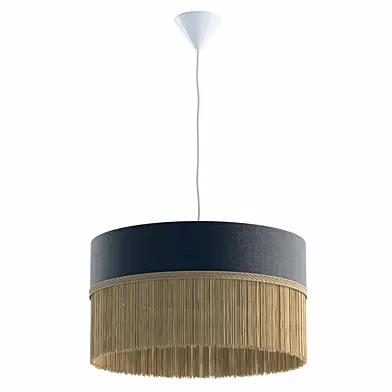 Velvet Lampshade With Fringe For Ceiling Lamp