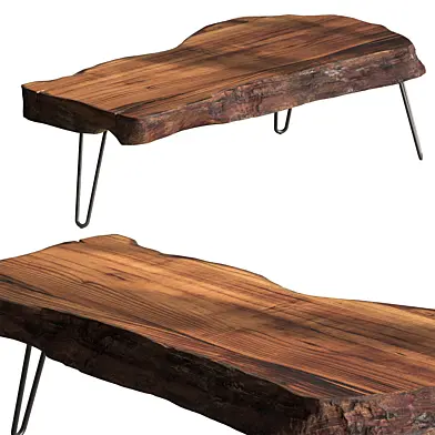 Natural Wooden Slab - Bench 01