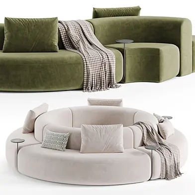 Artiko Modular sectional fabric sofa