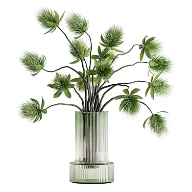 Bouquet in a glass bottle 66