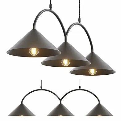 Globen Lightning Pendant Curve 3 Black
