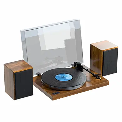 Arkrocket Cassini Vinyl Player With Speakers