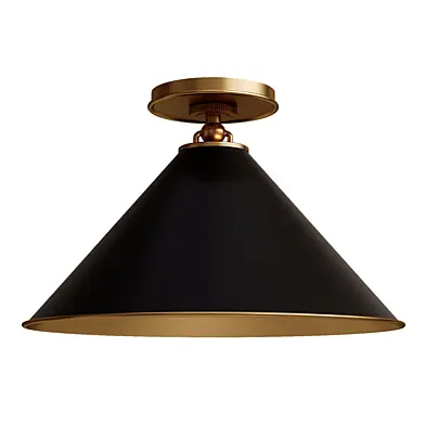 Arno Small Flush Mount in Black