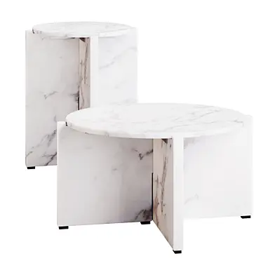 Marble white coffee table