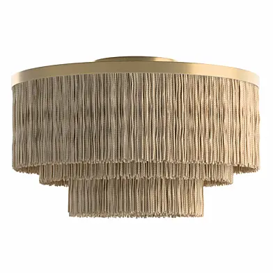 Julia Tiered Fringe Flush Mount Light