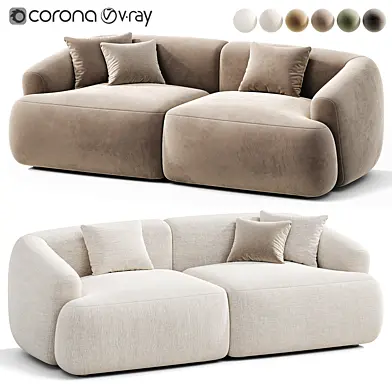 Modulares Boucle Sofa Sofia