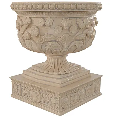 Ancient Old Big Sculpted Pot