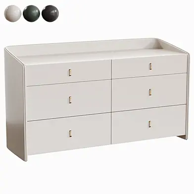 Collins 56 Cream 6 Drawer Dresser