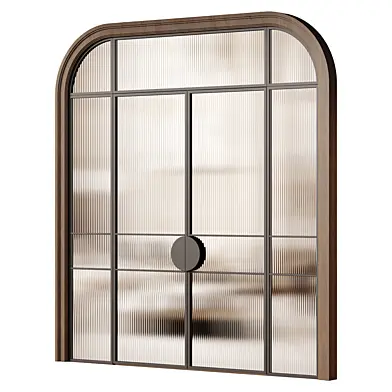Art deco door - door 287 - glass door - metal door