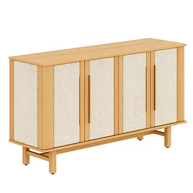 Globewest Trove Fold Buffet - Natural - Feather