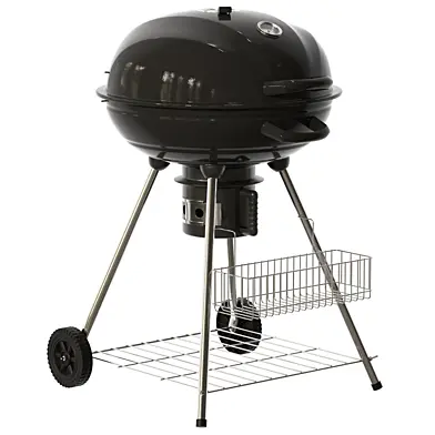 Charcoal BBQ Grill Marapi Metal Black