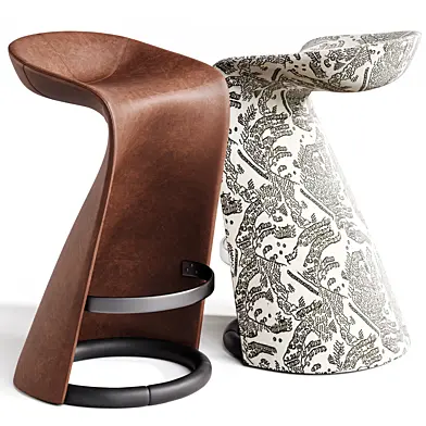 Skirt Bar Stool by Giorgetti