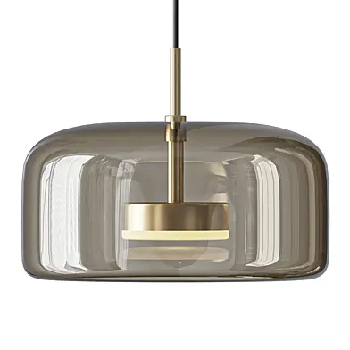 Lampara Colgante Vidrio Ambar Led