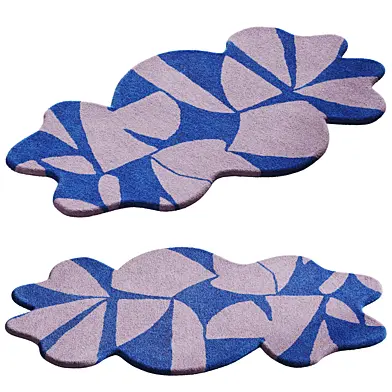 Hand Woven Wool Rug Inky #2, Bongusta