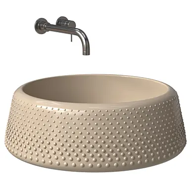 FALALA Countertop round ceramic washbasin