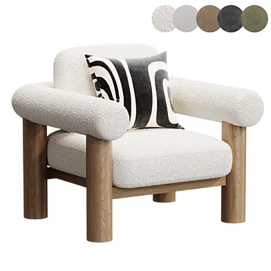 Maxton Chair in Pax Boucle Off White