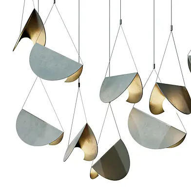 White Glider Minimalist Line Pendant Light 10