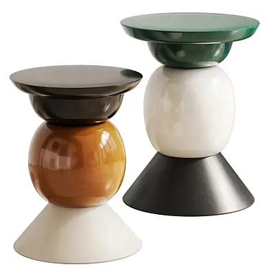 SHINY AND MATTE SIDE TABLE by ZARA HOME