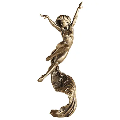 girl dancing in the skies statue