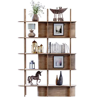 Modern shelf and rack set 787