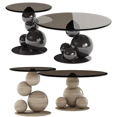 Black Bubbles Coffee Table