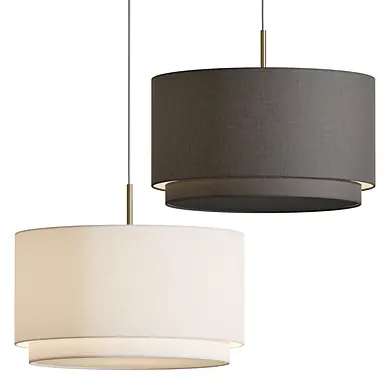 Finley Linen Drum Pendant Lamp
