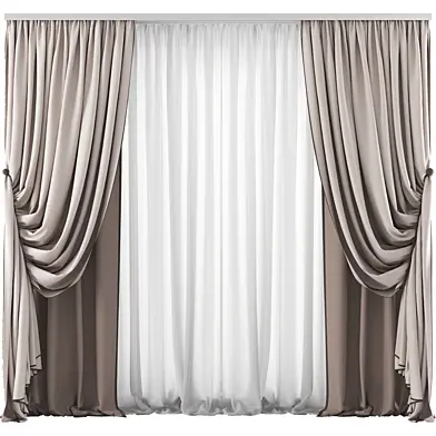 Silk and Cotton Curtain Set 79