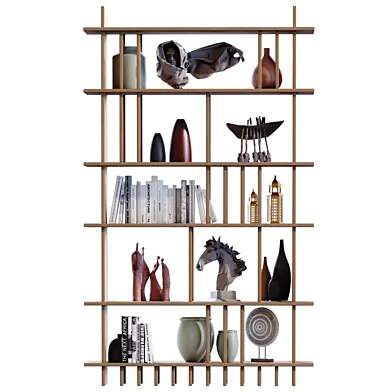Modern shelf and rack set 797